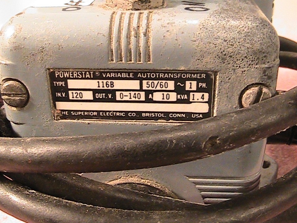 Powerstat variable autotransformer variac 116B 10A 0-140AC 14 kva | eBay