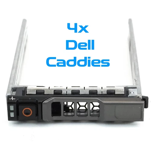4x Dell PowerEdge 11G/13G SFF 2.5" Caddy R620, R630, R720, R730 R520 R530
