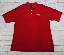 Corvette Cutter Buck MENS XL National Corvette Museum Polo Shirt Red CB VINTAGE 