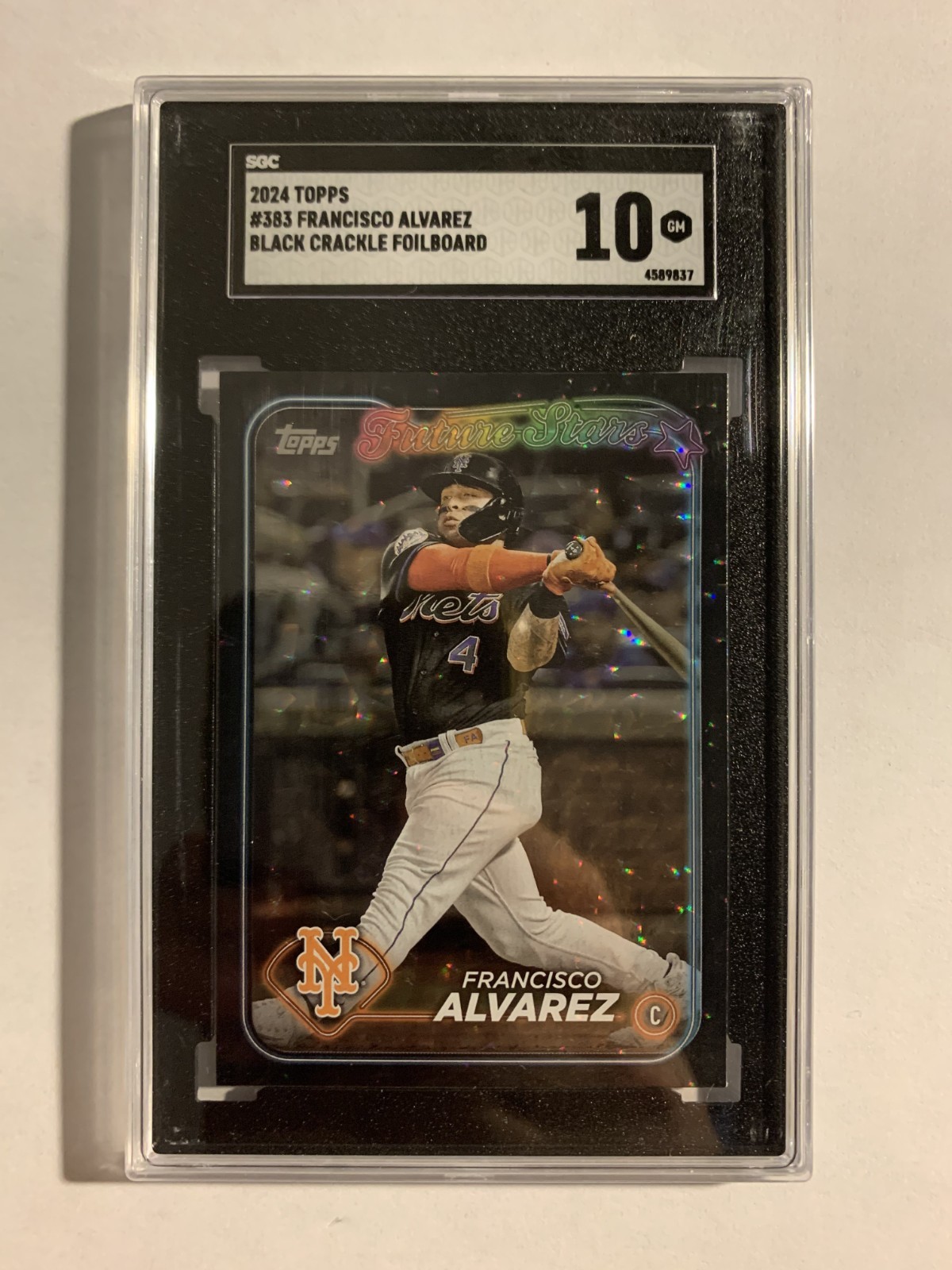 2024 Topps Series 2 - Future Stars Francisco Alvarez #383 Black Foil