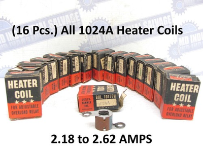 #ad #ad 16Pc CUTLER HAMMER 1024A OVERLOAD HEATER COIL for ADJ 2.18 to 2.62 A H1024 $66.72