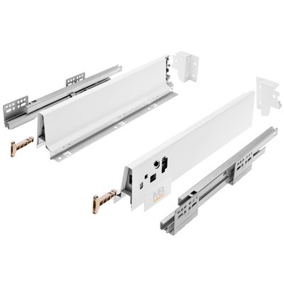 Modern Box Drawer I L=500mm H=83mm I White I Quiet Close I Load...