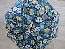 VERA BRADLEY UMBRELLA MOD FLORAL BLUE  RETIRED AND RARE FIND 