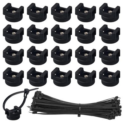20PCS Magnetic Zip Tie Mount, Multipurpose Magnetic Cable Management Mount, 2...
