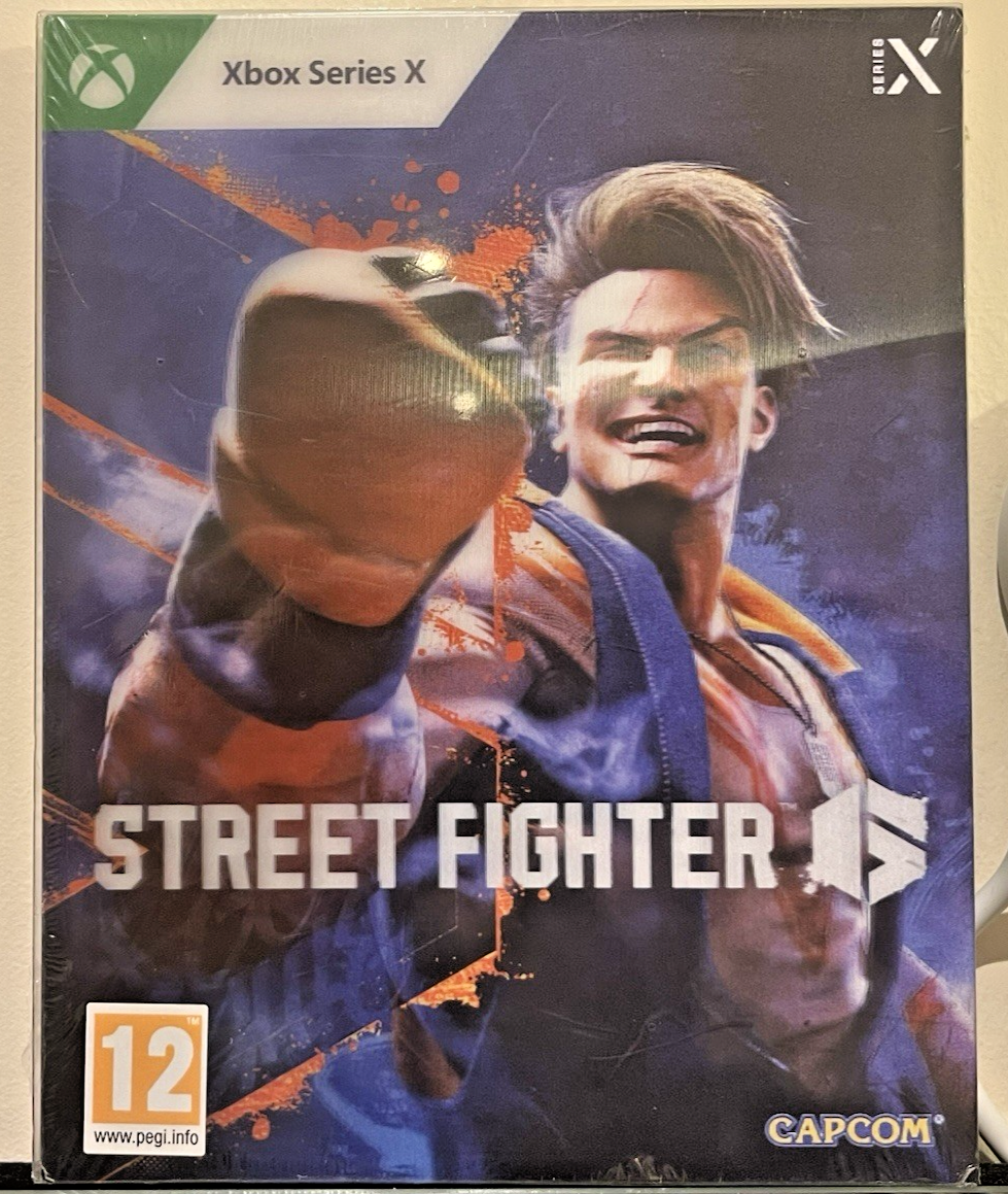 MICROSOFT XBOX SERIES X STREET FIGHTER 6 LENTICULAR SLEEVE *SEALED* RARE PRINT!!