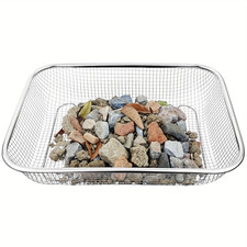 Stainless Steel Soil Sieve - Mesh Gardening Sieve for Rock Filtering, Composting