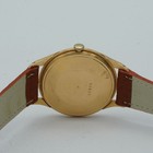 ROLEX PRECISION HERREN UHR 34MM 18K 750 GOLD VINTAGE MIT LEDER BAND HANDAUFZUG