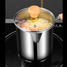 Stainless Steel Deep Fryer Pot Small Deep Fryer Pot for Chips Frying Boiling