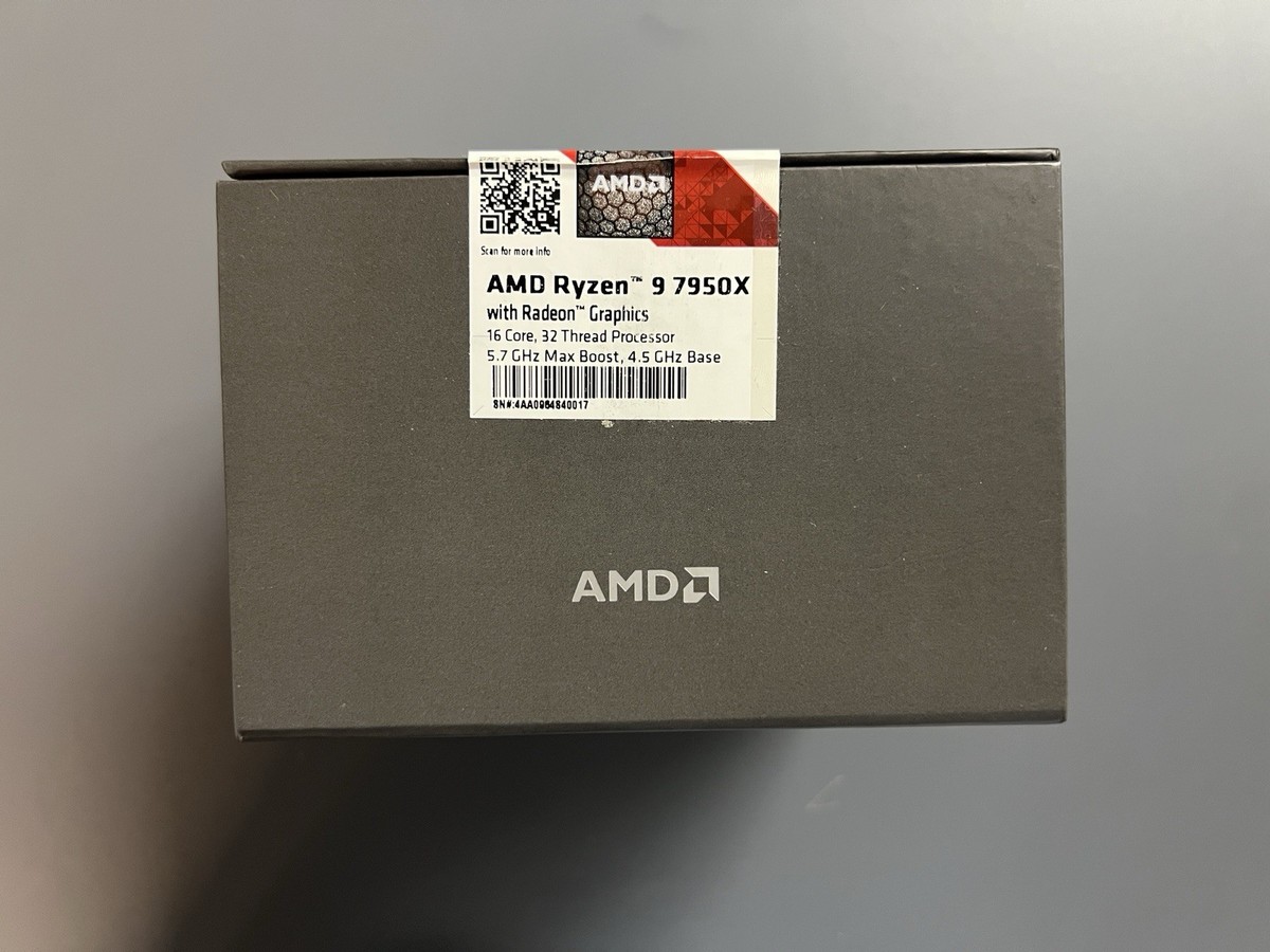 AMD Ryzen 9 7950x Processor (5.7 GHz, 16 Cores, LGA 1718/Socket