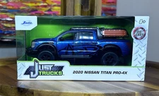 Jada Just Trucks 2020 Nissan Titan Pro 4X Blue Diecast Model Toy 1:32-NEW SEALED