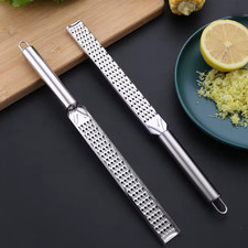1pc Stainless Steel Long Grater  Lemon Cheese Garlic Ginger Zester - NEW