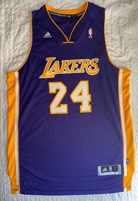 Adidas Kobe Bryant #24 Los Angeles Lakers Authentic NBA Jersey Size Large