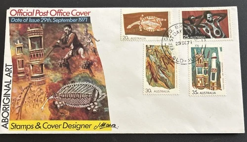 Australia FDC  1971 Aboriginal Art