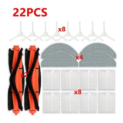 Replacement Accessories for Xiaomi S20 (D106) Robot Vacuum Filter Brush Mop Pad