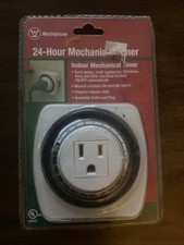 Westinghouse Indoor 24 Hr Mechanical Timer For Electronics Sealed