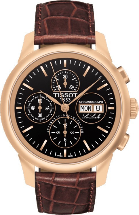 Tissot  T-Classic Automatic Black Dial Leather Men's Watch T41531751