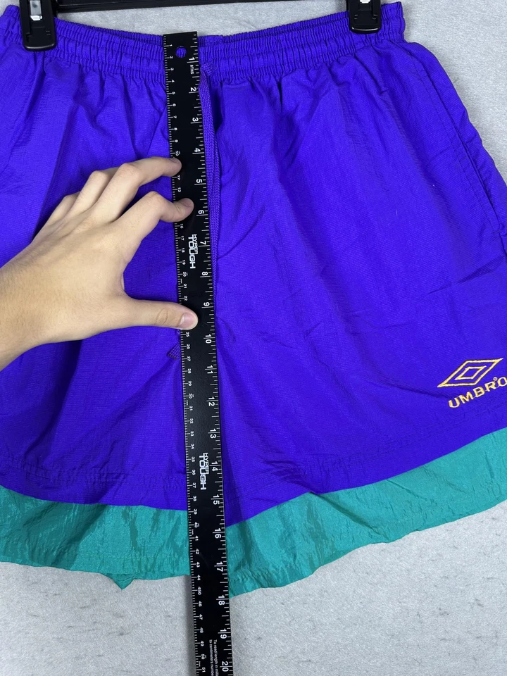 Bañador Umbro Shorts Para Hombre Mediano Fútbol Nailon EE. UU. 90s Foto 4 de 4