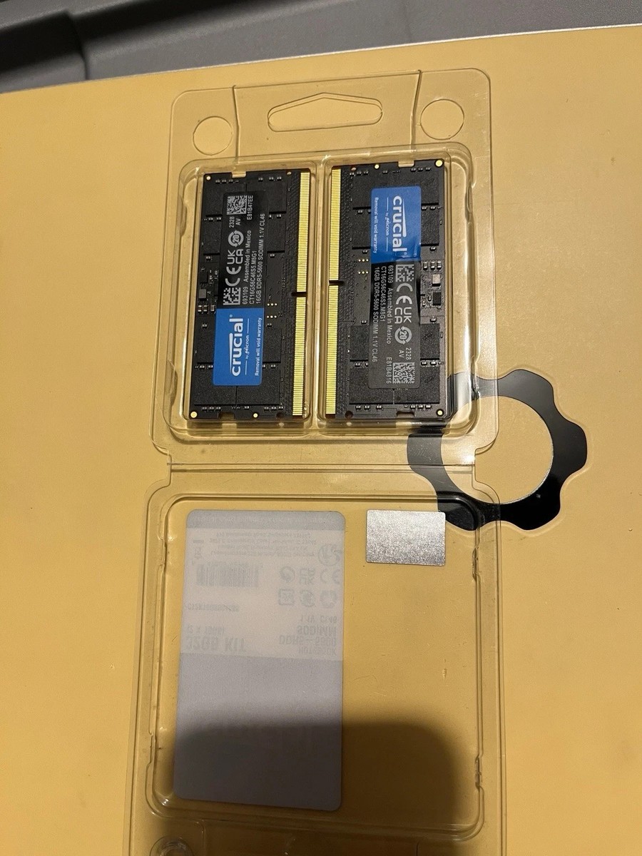 Crucial RAM 64GB Kit (2x32GB) DDR5 5600MHz Laptop Memory