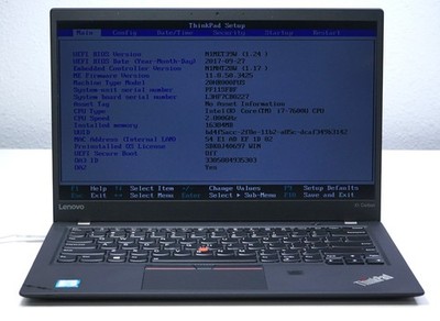 Lenovo ThinkPad X1 Carbon 5th Gen 14'' FHD Intel Core i7-7600U 16GB RAM (No SSD)
