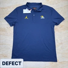 NEW Michigan Wolverines Jordan Brand 2022 Coaches Performance Polo Sz MD