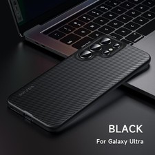 For Samsung Galaxy S26 Ultra/S25 Ultra Slim Carbon Fiber Hard PC Case Shockproof