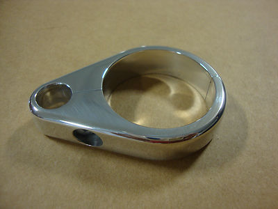 BIG DOG MOTORCYCLES OEM POLISHED 1 1/2'' CLUTCH CABLE FRAME CLAMP DOWNTUBE CLAMP