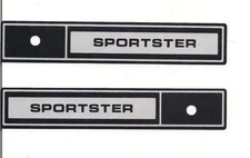 AMF Harley Boattail boat tail decal 59174-71 (R) 59173-71 (L) Sportster