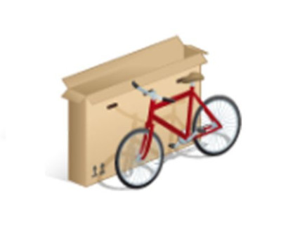 E-Bikekarton 180 x 35 x 100 cm Versandkarton doppelwellig Faltkarton