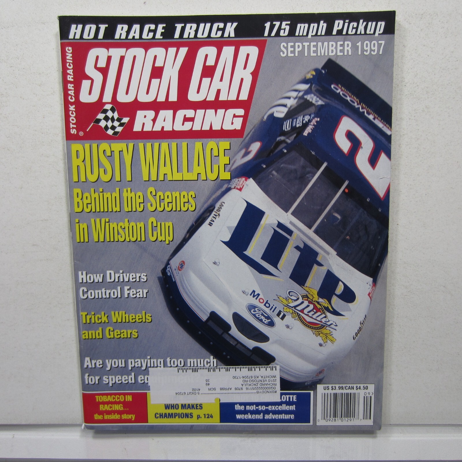 Rusty Wallace Winston Cup 1997 - How NASCAR Drivers Master Fear in Stock Car Racing