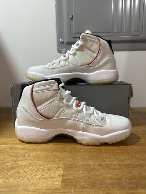 Nike Air Jordan 11 Retro GS Platinum Tint White Red Black 378038