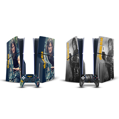 THE WALKING DEAD DARYL DIXON GRAPHICS VINYL SKIN FOR SONY PS5 SLIM DISC BUNDLE
