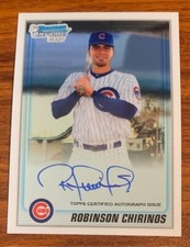 2010 Bowman Chrome Prospects Autograph #BCP213B Robinson Chirinos Chicago Cubs