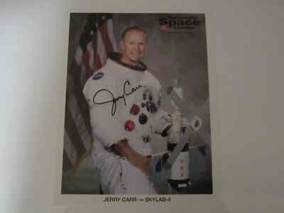 NASA - Astronaut Jerry Carr Autograph w/ Fact Sheet