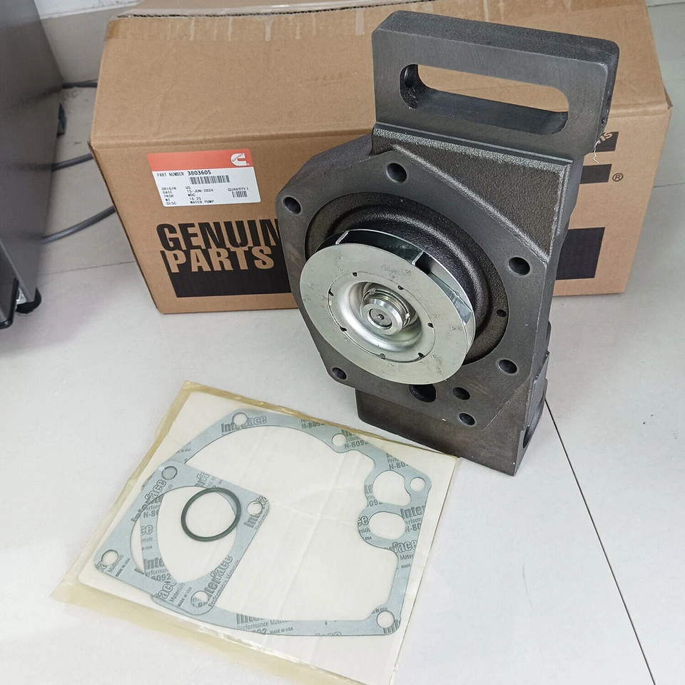 Bomba de agua genuina para repuesto de motor Cummins N14 3803605 3803361 3076529 Foto 4 de 4
