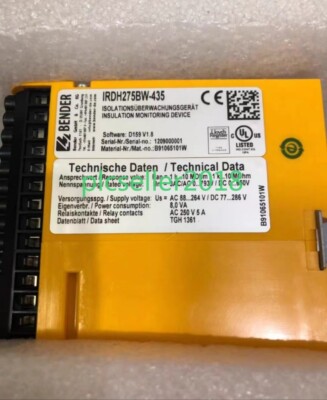 1pc New BENDER Insulation monitoring equipment IRDH275BW-435