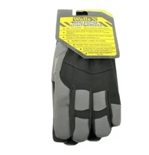 Walls Industries Men's Black 3M Reflective Utility High-Vis Gloves: L-XL