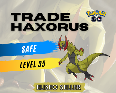 Pokemon GO Haxorus - Level 35, 3000+ CP, Unova Region Rare - For Trade 11 thumbnail image