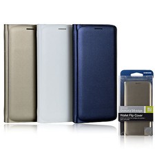 Samsung Galaxy S6 Edge OEM White Wallet Flip Original Cover Case