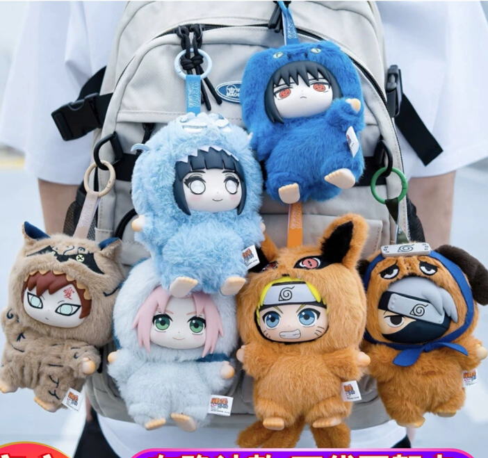 14cm Official Cute Monster Gaara Figure Toys Plush Keychain Blind