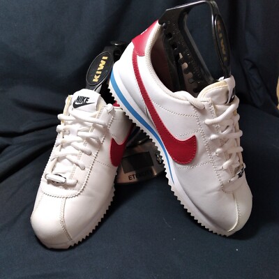 Nike Cortez Basic - Size: 5.5 Y, Color White, Red (904764-103)