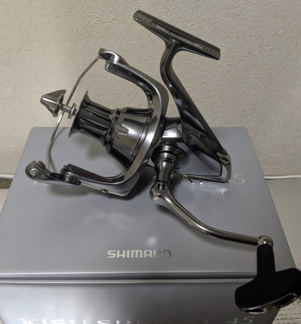 Shimano 22 Kiss Special 45 CE Extra Fine Spinning Reel in the Box