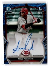 2023 Bowman Chrome 1st Prospects Autographs Blue Lunar Crater Refractor Ariel