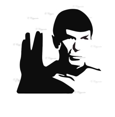 Star Trek Spock Vulcan Prosper - Vinyl Aufkleber Sticker für Haus, Wand, Dekor, Zimmer