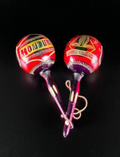 Handmade and Painted Honduras Red and Green Maracas