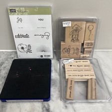 Stampin Up Amazing You/BABW Stamp Set MISC Unmounted Red Rubber