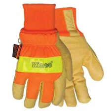 High Visibility Reflective Lined WATERPROOF Pigskin Cold Weather WORK GLOVES