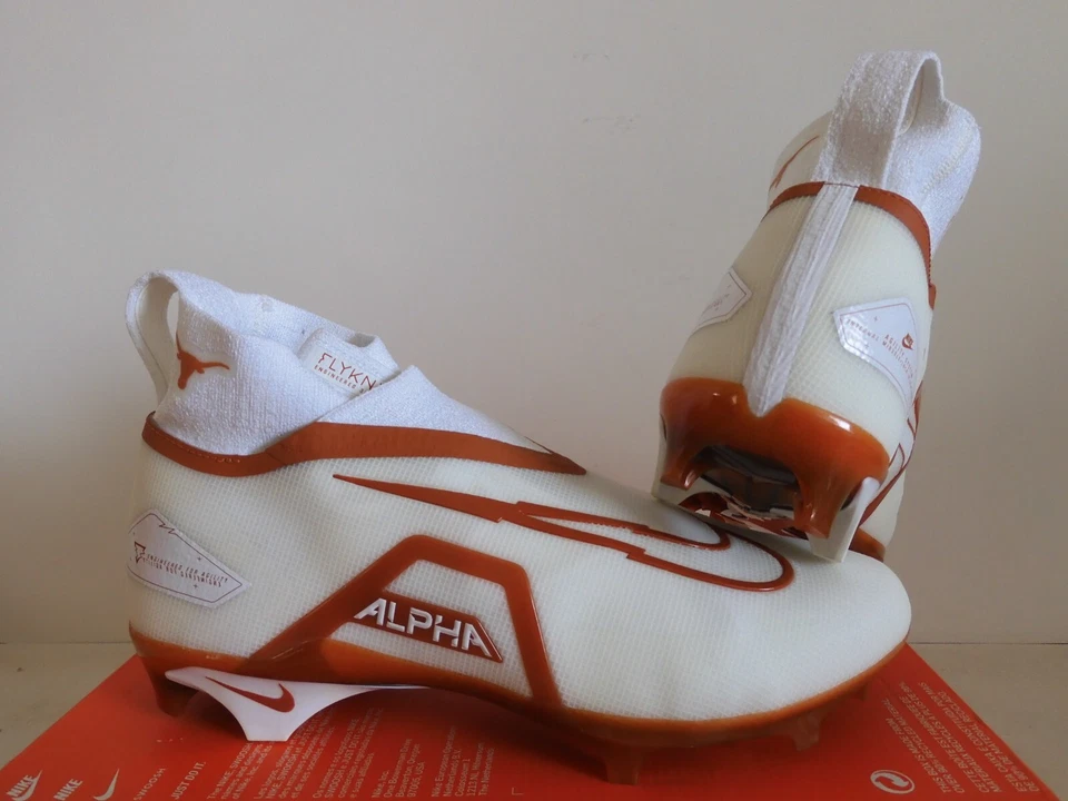 Nike Alpha Menace Elite 3 Texas Longhorns White-Des Orange Sz 11.5 [DH3352-100] - Image 2 of 4
