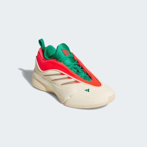 adidas Dame 9 Christmas Warm Vanilla Lucid Red Sandstone adidas Dame 9 Christmas Warm Vanilla Lucid Red Sandstone