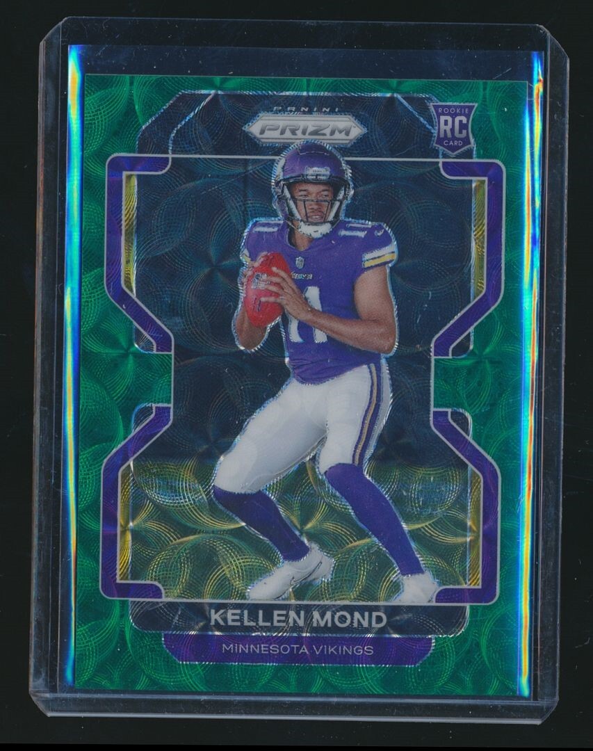 2021 PRIZM GREEN SCOPE ROOKIE /75 #351 KELLEN MOND VIKINGS
