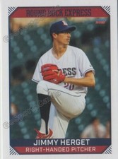 2021 Round Rock Express Jimmy Herget RC Rookie Texas Rangers